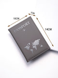 Buy SHEIN PU Travel Passport Cover Fashion Women Passport Holder Case for Men Travel Document vacation accessories for holiday season in Pakistan