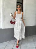Buy SHEIN Pariaura Women's Fashion Printed Ruffle Trim Spaghetti Strap Dress in Pakistan