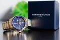 Buy Tommy Hilfiger Mens Quartz Gold Stainless Steel Blue Dial 44mm Watch - 1791834 in Pakistan