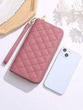 Buy SHEIN Quilted Detail Long Wallet With Wristlet Slim Portable in Pakistan