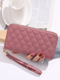 Buy SHEIN Quilted Detail Long Wallet With Wristlet Slim Portable in Pakistan