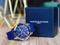 Buy Tommy Hilfiger Mens Quartz Silicone Strap Blue Dial 45mm Watch - 1791791 in Pakistan