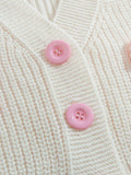Buy SHEIN ROMWE Kawaii Women's Pink Three-Dimensional Bow Accessories Cute Girl Minimalist Sexy Cardigan in Pakistan