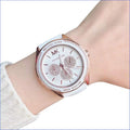 Buy Michael Kors Womens Quartz Silicone Strap White Dial 40mm Watch - Mk6945 in Pakistan