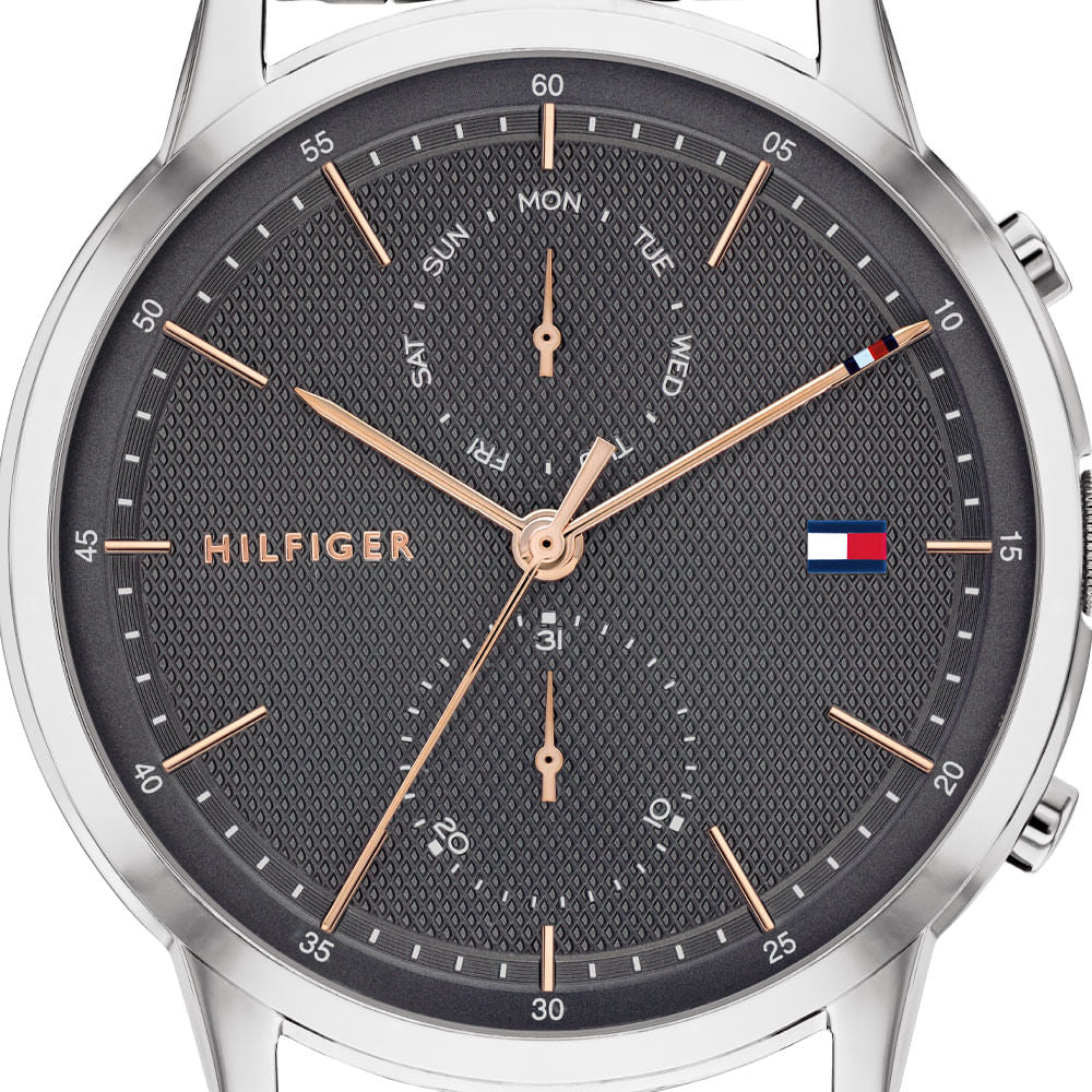 Buy Tommy Hilfiger Mens Quartz Stainless Steel Grey Dial 44mm Watch - 1710431 in Pakistan