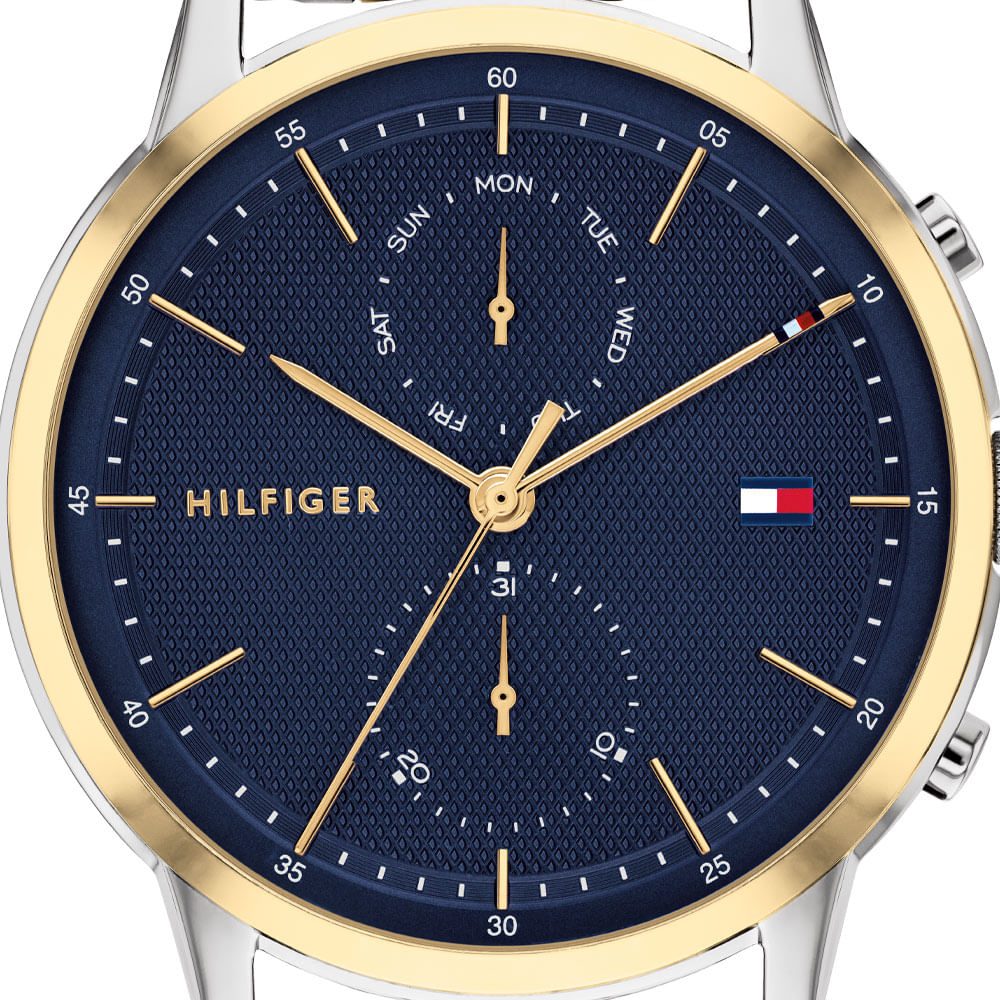 Buy Tommy Hilfiger Mens Quartz Stainless Steel Blue Dial 44mm Watch - 1710432 in Pakistan
