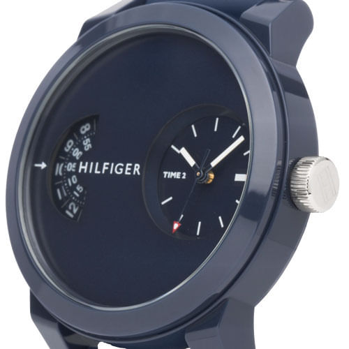 Buy Tommy Hilfiger Mens Quartz Silicone Strap Blue Dial 44mm Watch - 1791556 in Pakistan