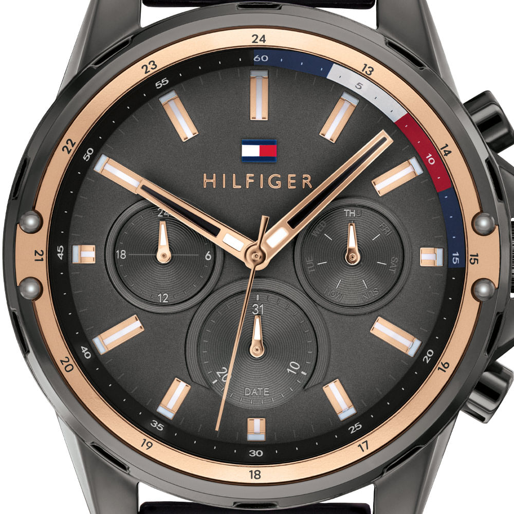 Buy Tommy Hilfiger Mens Quartz Silicone Strap Grey Dial 45mm Watch - 1791792 in Pakistan