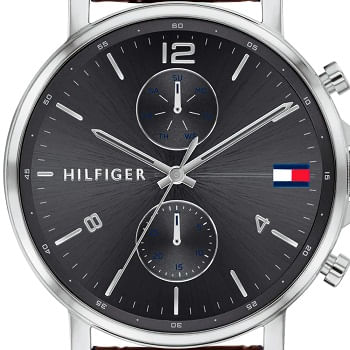 Buy Tommy Hilfiger Daniel Grey Dial Brown Leather Strap Watch for Men - 1710416 in Pakistan