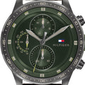 Buy Tommy Hilfiger Mens Quartz Leather Strap Green Dial 46mm Watch - 1791809 in Pakistan