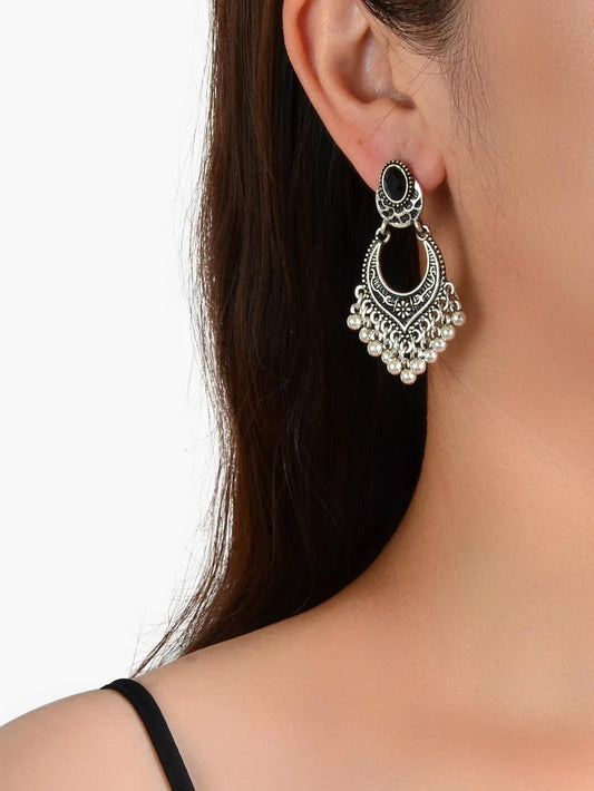 Buy SHEIN Round Ball Tassel Drop Earrings in Pakistan