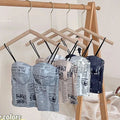 Buy Florea - Newspaper Print Crop Top - Black in Pakistan