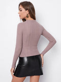 Buy Shein Solid Fitted Tee in Pakistan