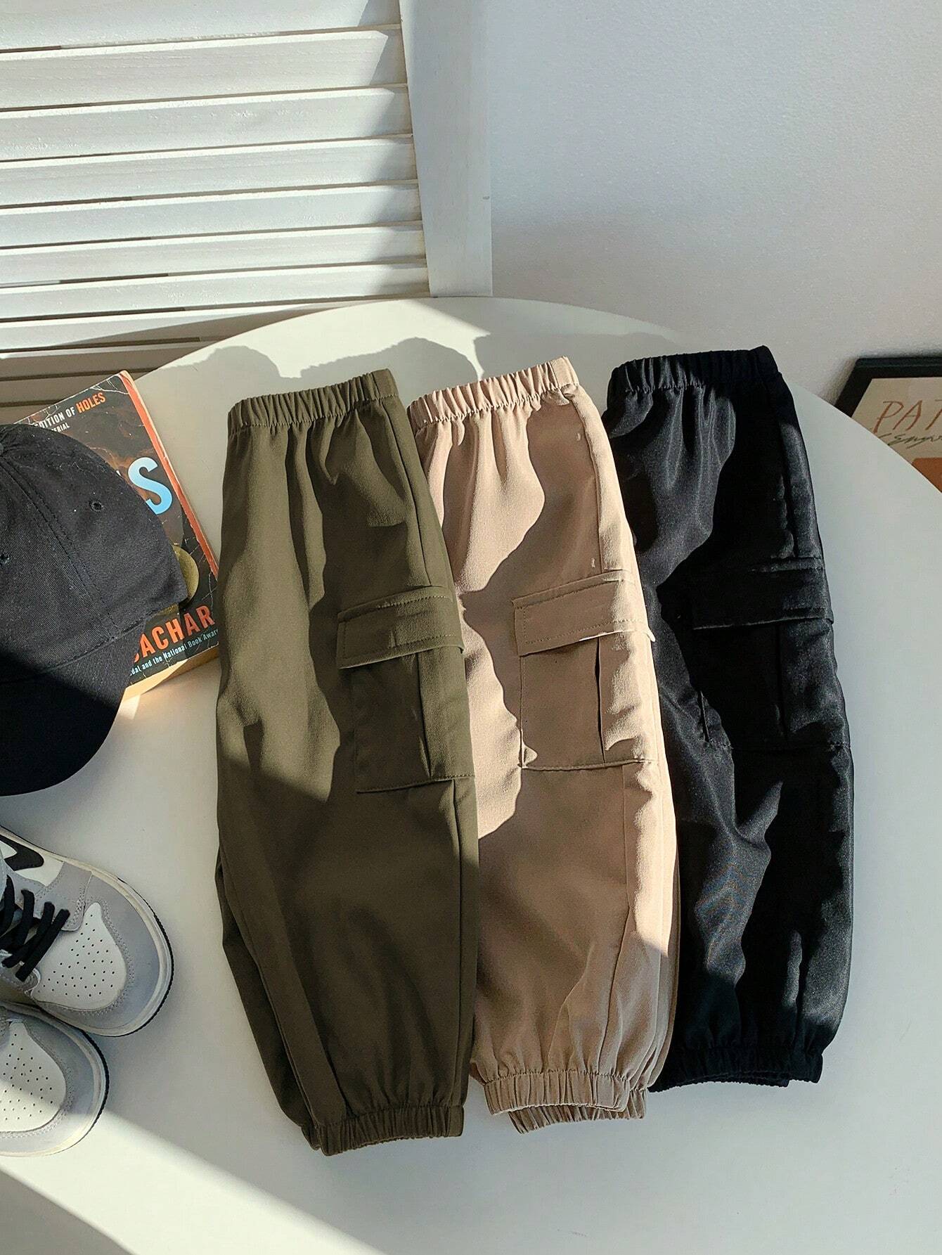 Buy SHEIN 3pcs Baby Boy Casual School Style Comfortable Simple Versatile Soft Pants Set in Pakistan
