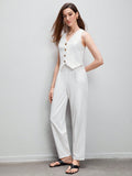 Buy SHEIN BIZwear Button Front Vest Blazer & Pants Workwear in Pakistan