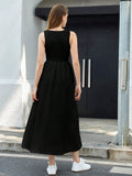 Buy SHEIN BIZwear Women's Sleeveless Waist Cinched Dress in Pakistan