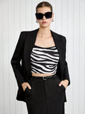 Buy SHEIN BIZwear Women's Zebra Print Camisole Cami Top in Pakistan