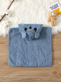 Buy SHEIN Baby Boy Hooded Bathrobe Swim Robe With Embroidered 3D Ear, Fleece One-Piece Garment For Autumn & Winter in Pakistan