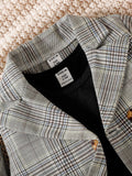 Buy SHEIN Baby Girl Plaid Print Blazer & Tank Top & Shorts in Pakistan