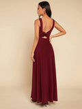 Buy SHEIN Belle Solid Maxi Bridesmaid Dress in Pakistan