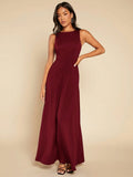 Buy SHEIN Belle Solid Maxi Bridesmaid Dress in Pakistan