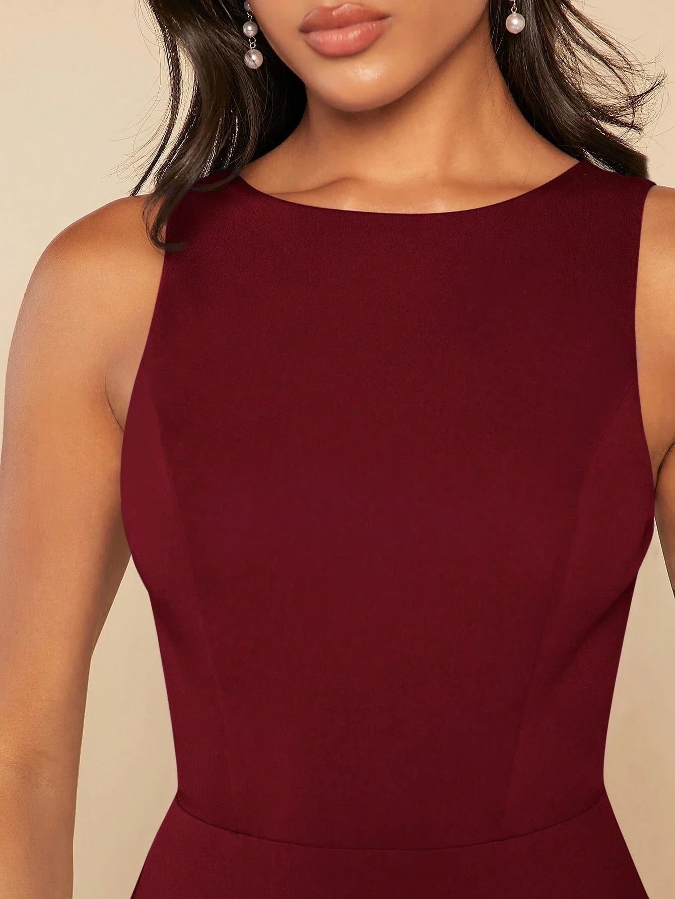 Buy SHEIN Belle Solid Maxi Bridesmaid Dress in Pakistan