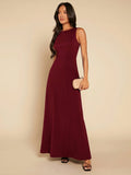 Buy SHEIN Belle Solid Maxi Bridesmaid Dress in Pakistan