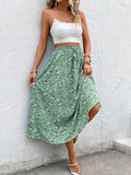 Buy SHEIN Clasi Allover Floral Print Knot Waist Skirt in Pakistan