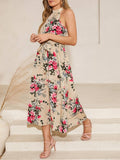 Buy SHEIN Clasi Women's Floral Print Halter Neck Long Summer Dress in Pakistan