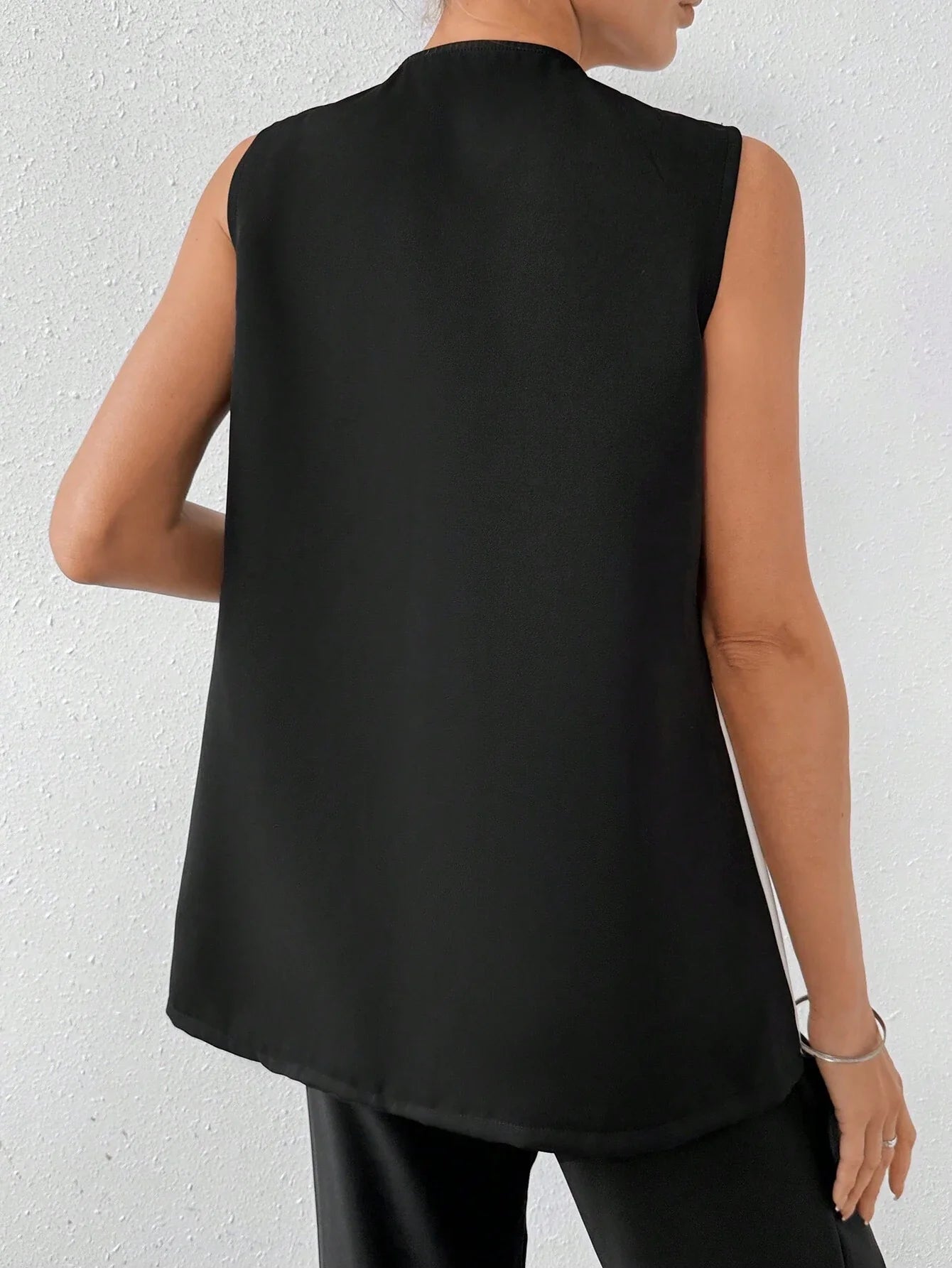 Buy SHEIN Clasi Women's Sleeveless Color Block Blazer Jacket in Pakistan