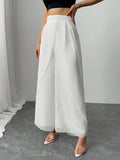 Buy SHEIN Clasi Women's Solid Color Casual Loose Wide Leg Pants in Pakistan