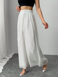 Buy SHEIN Clasi Women's Solid Color Casual Loose Wide Leg Pants in Pakistan