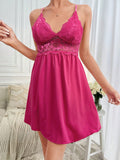 Buy SHEIN Contrast Lace Cami Nightdress in Pakistan