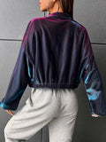 Buy SHEIN Coolane Colorblock Drop Shoulder Zipper Jacket in Pakistan