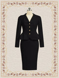 Buy SHEIN DECDS Ladies' Single-Breasted Suit Jacket And Skirt Set in Pakistan