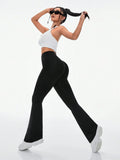 Buy SHEIN Daily&Casual Women's Solid Color Flare Activewear Pants in Pakistan
