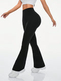 Buy SHEIN Daily&Casual Women's Solid Color Flare Activewear Pants in Pakistan