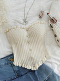 Buy SHEIN Dreamara Casual Tube Ruffle Knitted Top in Pakistan
