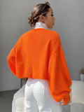 Buy SHEIN EZwear Floral Applique Bishop Sleeve Crochet Cardigan in Pakistan