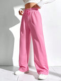 Buy SHEIN EZwear Solid Color Drawstring Waist Sweatpants in Pakistan