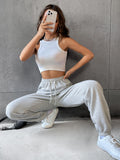 Buy SHEIN EZwear Solid Drawstring Waist Sweatpants in Pakistan