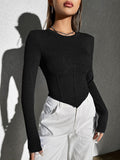 Buy SHEIN EZwear Solid Hanky Hem Tee in Pakistan