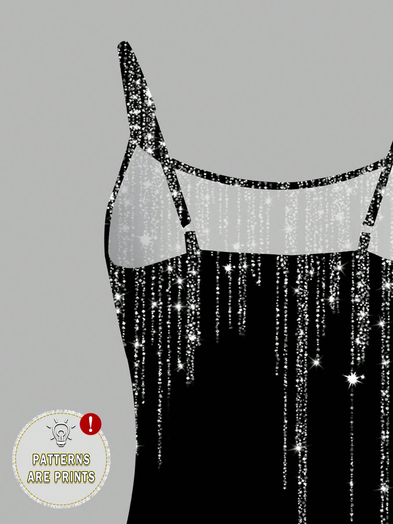 Buy SHEIN EZwear Women's Casual Minimalist Glitter Graphic Print Sexy Camisole Tank Top in Pakistan