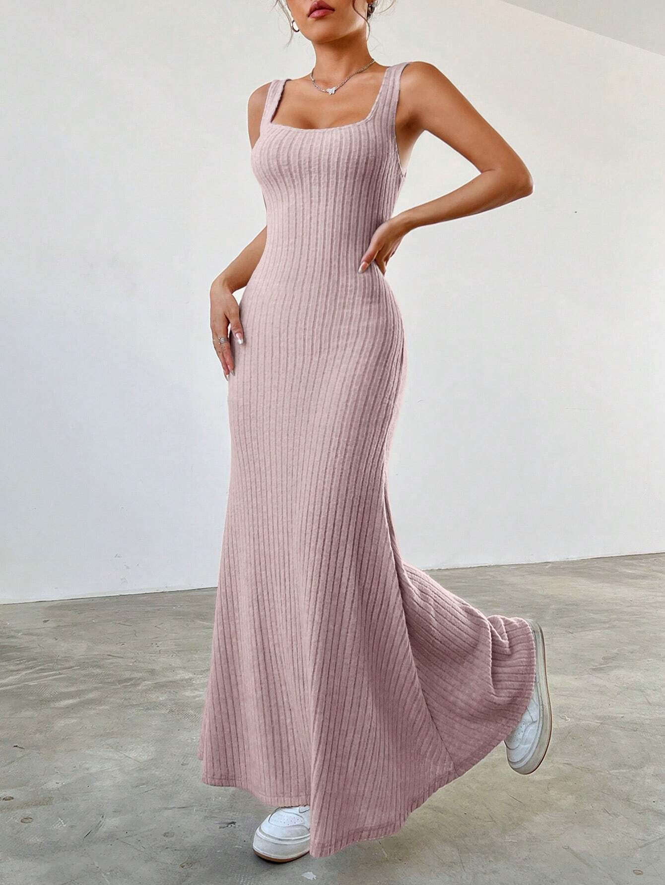 Buy SHEIN EZwear Women's Drop Shoulder Long Sleeve T-Shirt And Skirt Two Piece Set in Pakistan