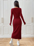 Buy SHEIN EZwear Women's Solid Color Ribbed Cami & Front Tie Jacket Set in Pakistan