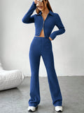 Buy SHEIN EZwear Zip Up Jacket & Flare Leg Pants in Pakistan