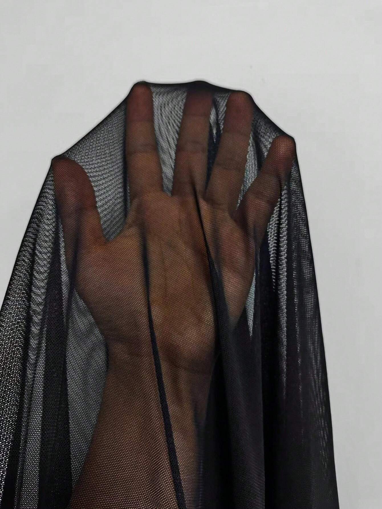 Buy SHEIN Elenzya Women's Elegant Long Sleeve Dress, Round Neck, Contrast Lace, Embroidered Mesh, Party/Event Wear in Pakistan