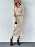 Buy SHEIN Essnce Cable Knit Cami Sweater Dress & Cardigan in Pakistan