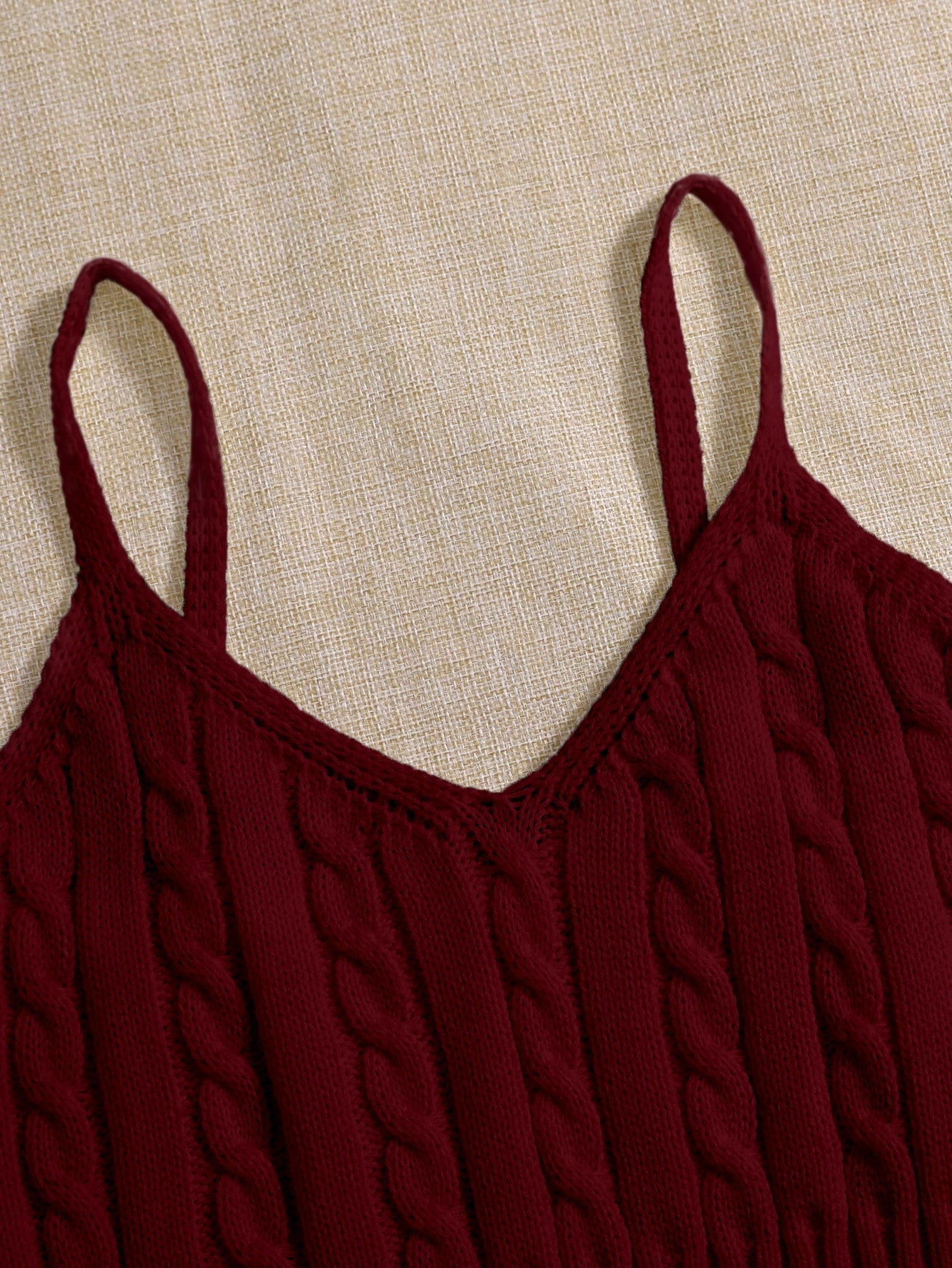 Buy SHEIN Essnce Cable Knit Cami Top in Pakistan