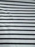 Buy SHEIN Essnce Striped Print Notched Neck Crop Tee & Split Thigh Skirt in Pakistan